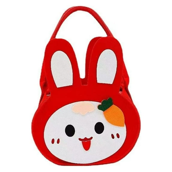 Utoimkio Easter Gift Tote Bags Easter Bunny Baskets for Kids,Easter Goodie Treat Eggs Bags with Handles for Easter Kids Party Favors and Egg Hunt