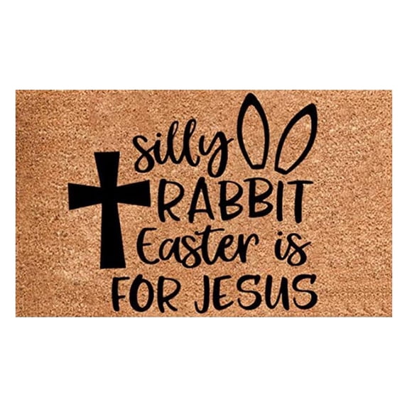 Utoimkio Clearance Easter Welcome Doormat Indoor Easter Door Mat,Easter Outdoor Mat Non Slip Front Porch Rugs for Home Entrance Decoration,15.7x23.6 Inch