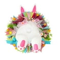 thumbnail image 1 of Utoimkio Easter Wreath for Front Door Rabbit Easter Garland with Easter Decorations Artificial Bunny Wreath for Wall Window Home Decor, 1 of 6