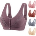 thumbnail image 1 of Utoimkio Front Closure Wireless Bras for Women Comfort Full Coverage Bras for Women No Underwire Everyday Bras, 1 of 3