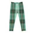 thumbnail image 1 of Utoimkio Girls Plaid Printed Stretch Leggings Soft Comfortable Ankle Length Pants Leggings for Kid Little Girls 3-8 Years, 1 of 6