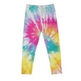 thumbnail image 1 of Utoimkio Girls Stretch Leggings Soft Comfortable Tight Pants for Girls in 3-8 Years Girls Tie Dye Athletic Leggings, 1 of 4