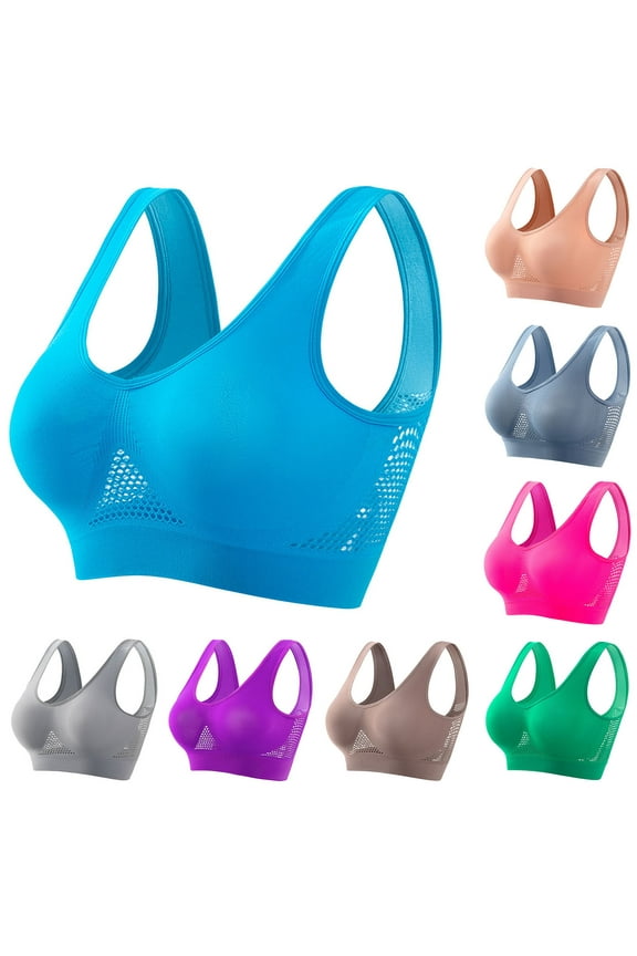 High Impact Sports Bras for Women Seamless Comfort Breathable Workout Gym Yoga Activewear Bras for Women