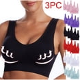 thumbnail image 1 of Utoimkio High Support Sports Bras for Women 3 Pack No Underwire Workout Gym Activewear Bras for Women Daily Bras, 1 of 7