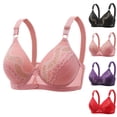 thumbnail image 1 of Utoimkio High Support Wireless Bras for Women Full Coverage Comfort Breathable Push Up Bras for Women No Underwire Everyday Bras, 1 of 3