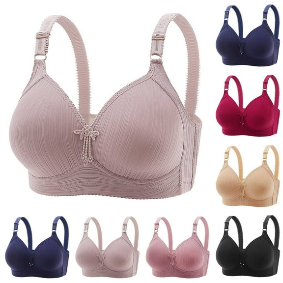 Utoimkio High Support Wireless Bras for Women Full Coverage Comfort Breathable Push Up Bras for Women No Underwire Everyday Bras