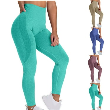Utoimkio Clearance High Waisted Yoga Leggings for Women Summer Tummy Control Workout Athletic Running Yoga Pants for Women