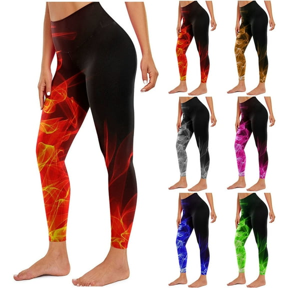 Utoimkio High Waisted Yoga Leggings for Women Summer Tummy Control Workout Athletic Running Yoga Pants for Women