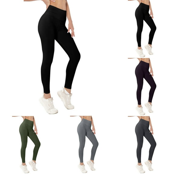 Utoimkio High Waisted Yoga Leggings for Women Summer Tummy Control Workout Athletic Running Yoga Pants for Women
