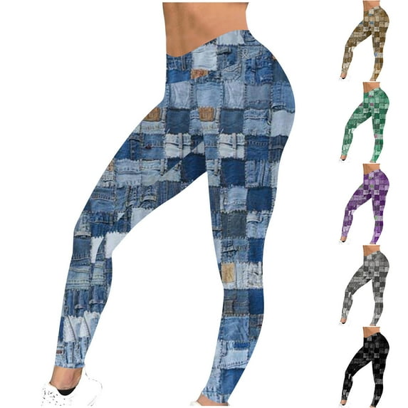 Utoimkio High Waisted Yoga Leggings for Women Summer Tummy Control Workout Athletic Running Yoga Pants for Women