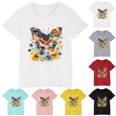 Utoimkio Clearance Kid Shirts Cute Print Tees for Boys and Girls Novelty T-Shirts Unisex Casual Summer Tee Tops