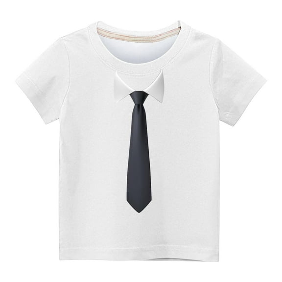 Utoimkio Kids Boys Girls Casual Print Short Sleeve T-Shirts Summer Casual Crewneck Tee Tops for Boys Girls 3-14 Years