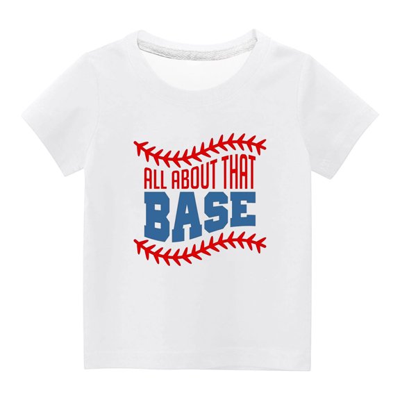Utoimkio Kids Boys Girls Casual Print Short Sleeve T-Shirts Summer Casual Crewneck Tee Tops for Boys Girls 3-14 Years