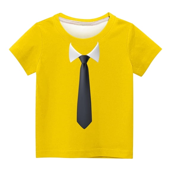 Utoimkio Kids Boys Girls Casual Print Short Sleeve T-Shirts Summer Casual Crewneck Tee Tops for Boys Girls 3-14 Years