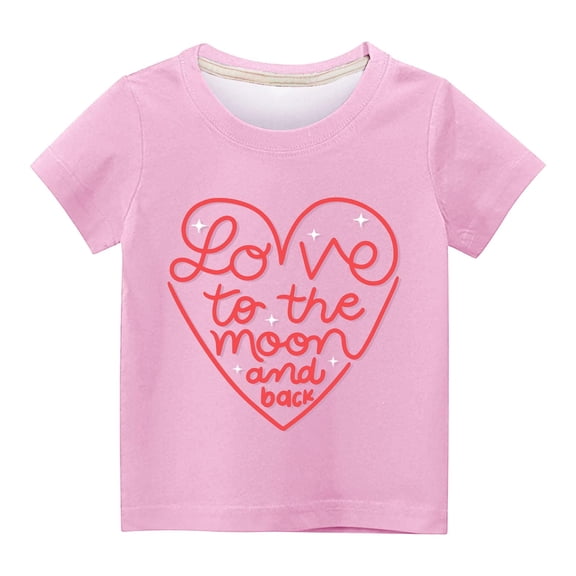 Utoimkio Kids Boys Girls Casual Short Sleeve Tops Crewneck T-Shirts Summer Casual Tee Tops for Boys Girls 3-14 Years