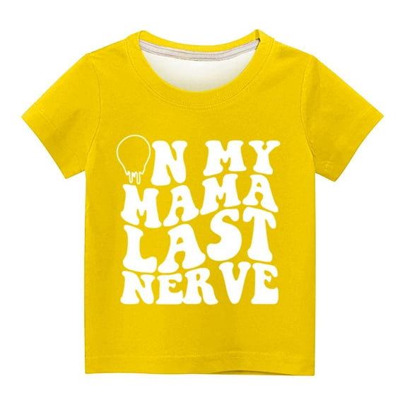 Utoimkio Kids Boys Girls Casual Short Sleeve Tops Crewneck T-Shirts Summer Casual Tee Tops for Boys Girls 3-14 Years