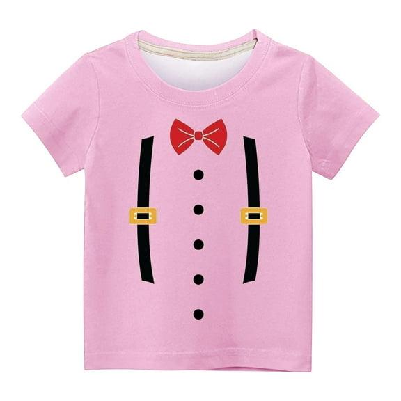 Utoimkio Kids Boys Girls Casual Tees Short Sleeve Crewneck T Shirts Summer Casual Tops for Boys Girls 3-14 Years