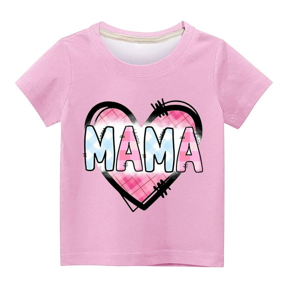 Utoimkio Kids Boys Girls Casual Tees Short Sleeve Crewneck T Shirts Summer Casual Tops for Boys Girls 3-14 Years