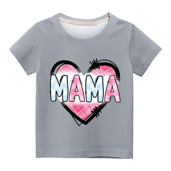 Utoimkio Kids Boys Girls Casual Tees Short Sleeve Crewneck T Shirts Summer Casual Tops for Boys Girls 3-14 Years