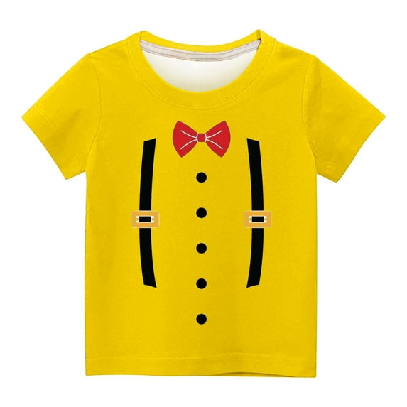 Utoimkio Kids Boys Girls Casual Tees Short Sleeve Crewneck T Shirts Summer Casual Tops for Boys Girls 3-14 Years