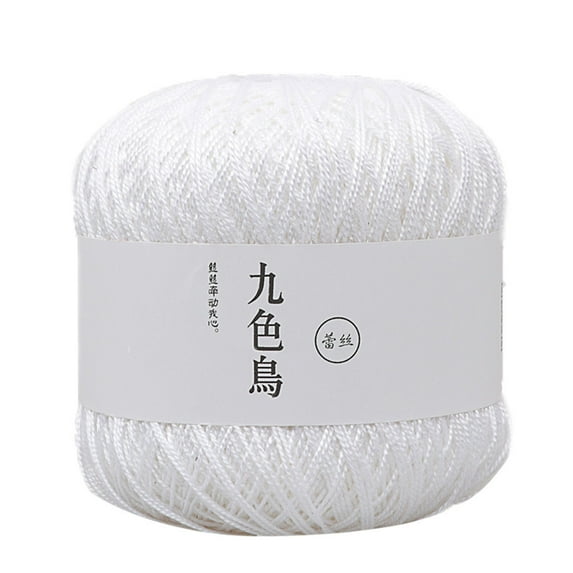 Utoimkio Clearance Lace Yarn Crochet Thread,Non-Woven Cotton Hand Knitting Yarn Embroidery Craft Fine Cotton Yarn,60g