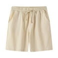 thumbnail image 1 of Utoimkio Men's Athletic Gym Shorts Comfy Elastic Waist Drawstring Pajama Shorts Summer Casual Cotton Linen Jogger Shorts Workout Short Pants with Pockets, 1 of 7