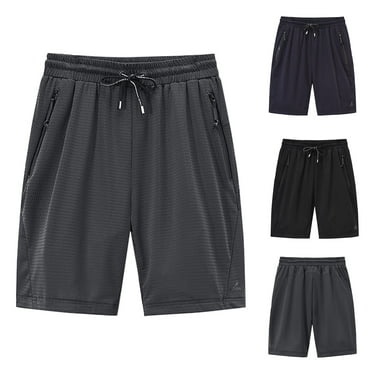 Utoimkio Clearance Men's Breathable Mesh Beach Shorts Quick Dry Elastic Waisted Athletic Gym Shorts for Men with Pockets