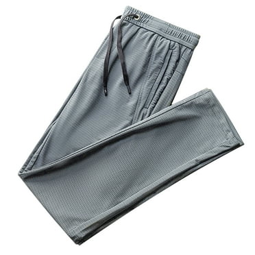 Utoimkio Clearance Men's Cotton Yoga Pants Running Workout Lightweight Yoga Sweatpants Open Bottom Drawstring Stretch Lounge Pants for Men