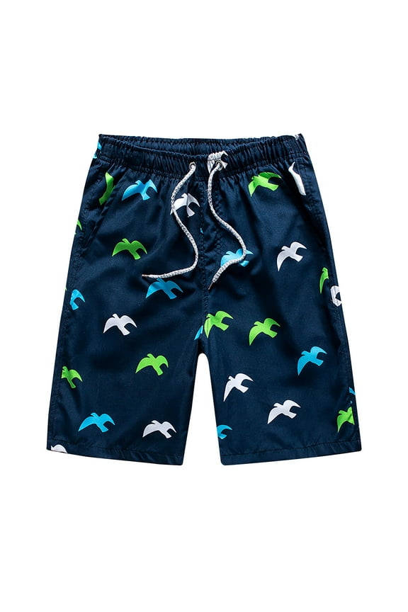 Mens Casual Loose Drawstring Swim Trunks Quick Dry Board Shorts Breathable Surf Beach Swim Shorts Swimwear Bathing Suits for Men