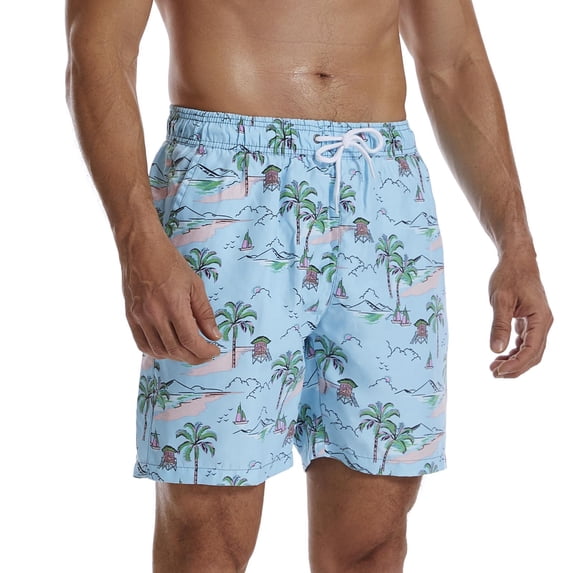 Utoimkio Clearance Mens Casual Loose Drawstring Swim Trunks Quick Dry Board Shorts Breathable Surf Beach Swim Shorts Swimwear Bathing Suits for Men