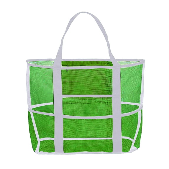 Utoimkio Mesh Beach Bag,Large Capacity Beach Tote Bag Beach Accessories,Oversized Foldable Lightweight Family Swim Bag Vacation