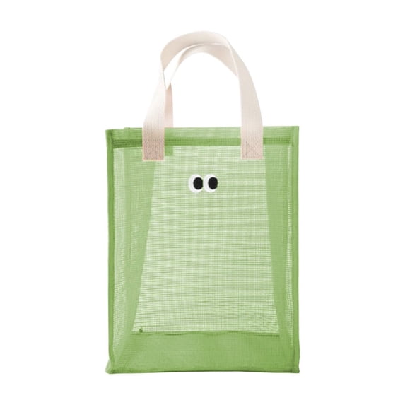 Utoimkio Mesh Beach Bag Portable Beach Tote Bags Sandproof Swimming Pool Bag Beach Accessories for Vacation Outdoor Beach Essentials