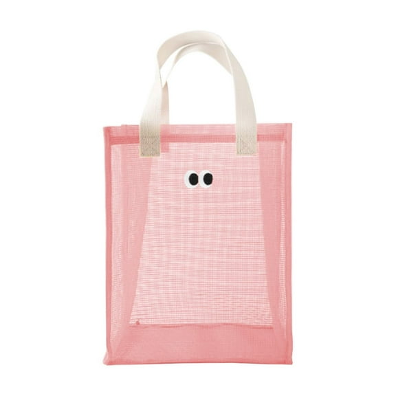 Utoimkio Mesh Beach Bag Portable Beach Tote Bags Sandproof Swimming Pool Bag Beach Accessories for Vacation Outdoor Beach Essentials