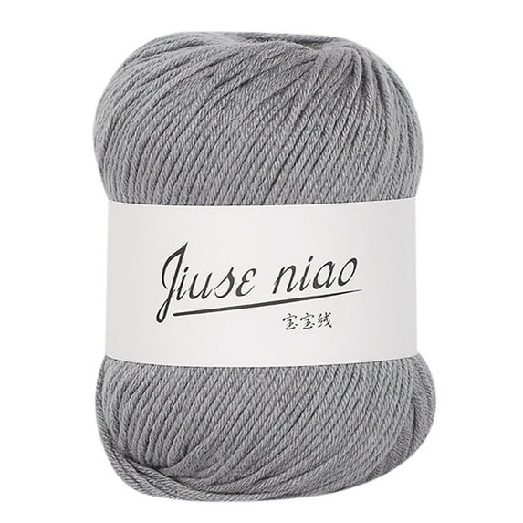 Utoimkio Milk Cotton Thread Colorful Baby Milk Cotton Yarn Soft Baby Milk Cotton Crochet Knitwear DIY Hand Knitting Yarn Multi-Colorful Optional