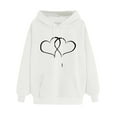 thumbnail image 1 of Utoimkio Oversized Graphic Hoodies for Women Plus Size Hoodie Long Sleeve Pullover Sweatshirts for Women Loose Fit Pullover Tops Fall Outfits, 1 of 4
