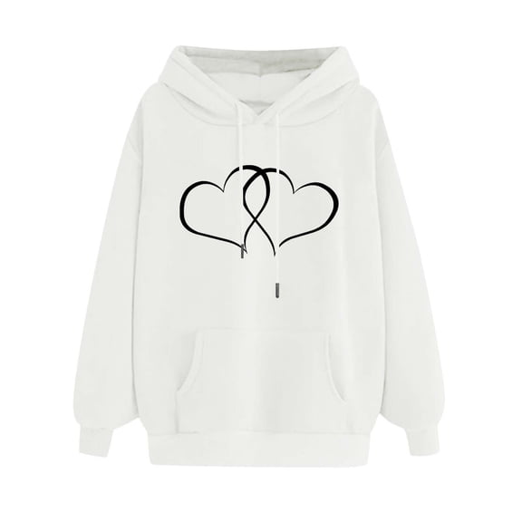 Utoimkio Oversized Graphic Hoodies for Women Plus Size Hoodie Long Sleeve Pullover Sweatshirts for Women Loose Fit Pullover Tops Fall Outfits