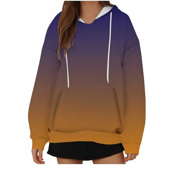 Utoimkio Oversized Tie Dye Hoodies for Women Plus Size Hoodie Long Sleeve Pullover Sweatshirts for Women Loose Fit Pullover Tops Fall Outfits
