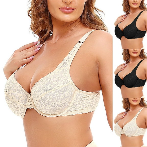 Utoimkio Push Up Bras for Women No Underwire Full Coverage T Shirt Bras for Women Comfortable Breathable Everyday Bras