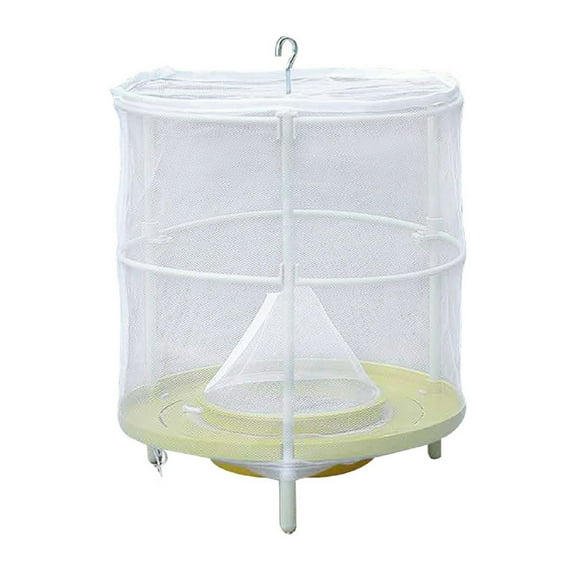 Utoimkio Ranch Fly Trap Outdoor Hanging Reusable,Food Bait Tray Catcher Cage for Indoor or Outdoor Family Farms