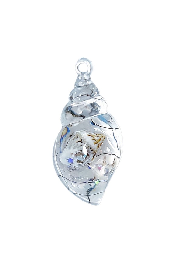 Shell Conch Necklace for Women,Luminous Resin Conch Necklace Bag Hanging Pendant Christmas Party Favors