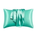 thumbnail image 1 of Utoimkio Silk Satin Pillow Cases Standard Size Set of 2 Pack, Satin Pillowcase for Hair and Skin,Super Soft Pillow Case for Home Bedroom Supplies(20x30 Inch), 1 of 8