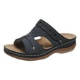 thumbnail image 1 of Utoimkio Slide Sandals for Women Sandals Versatile Flat Slippers Non-slip Lightweight Super Comfort Wedge Heel Platform Sandals, 1 of 9