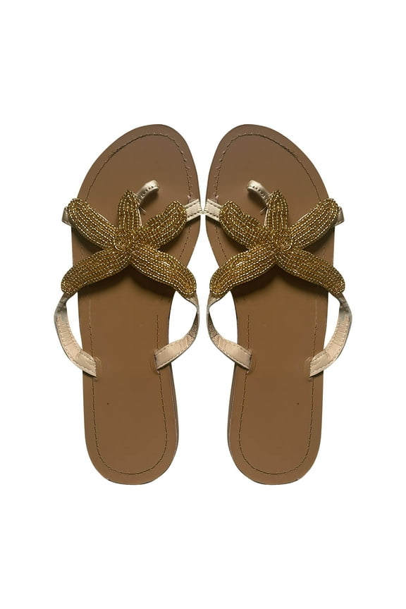 Slide Sandals for Women Summer Women's Casual Flats Vintage Beach Style Sandals and Slippers