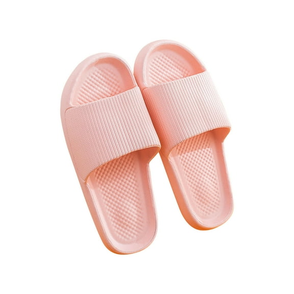 Utoimkio Slide Sandals for Women Womens Mens Solid Color Slippers Super Soft Breathable Non-Slip Bedroom Home Slippers