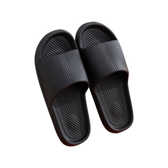Utoimkio Slide Sandals for Women Womens Mens Solid Color Slippers Super Soft Breathable Non-Slip Bedroom Home Slippers