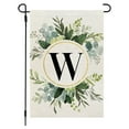 thumbnail image 1 of Utoimkio Spring Letter Garden Flags for Outside,12x18 Inch Double Sided Floral Print Initial Garden Flags for Yard Patio Garden Spring Outdoor Decorations, 1 of 5