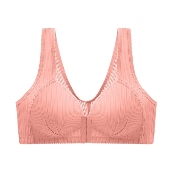Utoimkio T-shirt Bras for Women Front Closure Casual Push Up Bras for Women No Underwire Comfort Breathable Everyday Bras