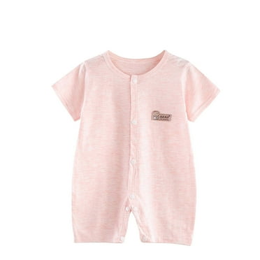 Utoimkio Clearance Toddler Baby Boy Girl Short Sleeve T-Shirt Romper Cute Print Loose Bodysuit Top Newborn Summer Overall Clothes Size 0-12M