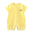thumbnail image 1 of Utoimkio Toddler Baby Boy Girl Short Sleeve T-Shirt Romper Cute Print Loose Bodysuit Top Newborn Summer Overall Clothes Size 0-12M, 1 of 4