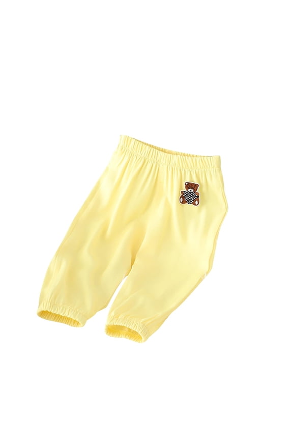 Toddler Baby Boy Girls Elastic Waisted Sweatpants Solid Color Casual Loose Lounge Pants for Kids